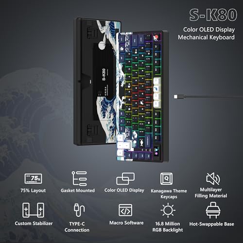 Womier S-K80 RGB Mechanical Gaming Keyboard - Black