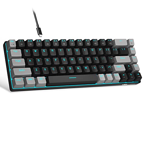 MageGee Compact 60% Mechanical Gaming Keyboard - LED