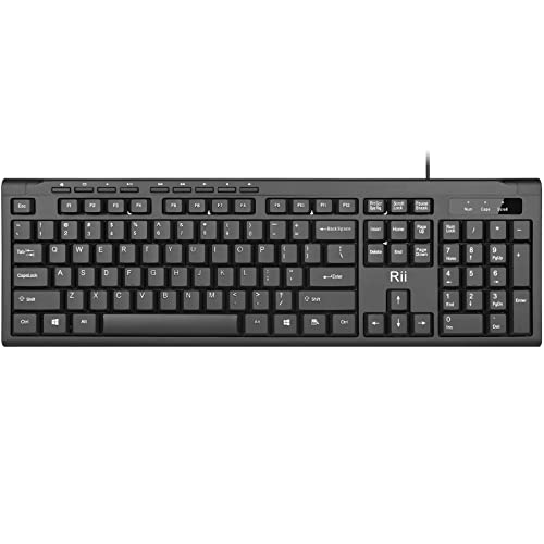 Rii RK907 Ultra-Slim USB Wired Keyboard