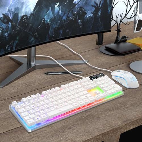 RGB Gaming Keyboard and Mouse Combo for PC