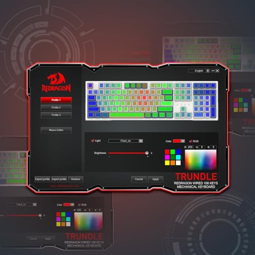 Redragon K668 RGB Wired Mechanical Gaming Keyboard