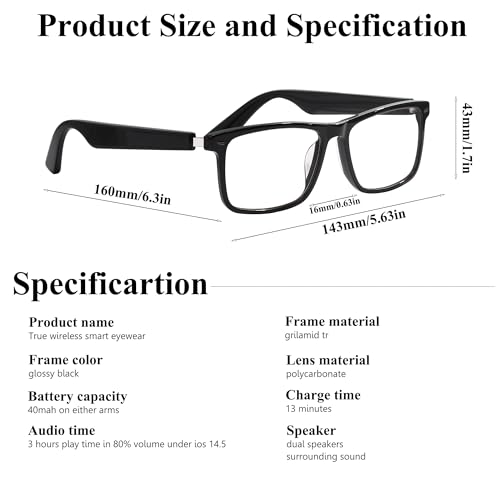 Delhi Tornado Bluetooth Audio Smart Glasses for All