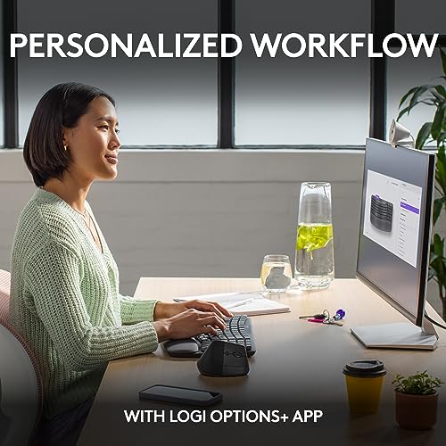 Logitech Wave Keys Ergonomic Wireless Keyboard - Graphite