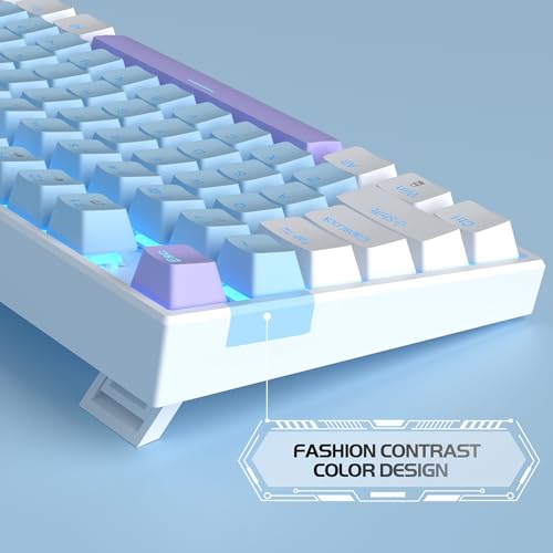 MageGee 75% Blue Backlit Mechanical Gaming Keyboard