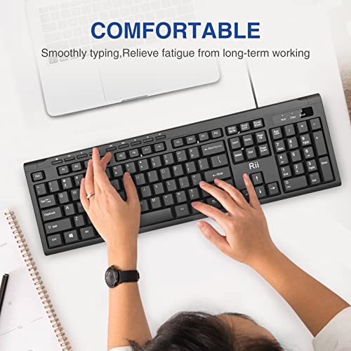 Rii RK907 Ultra-Slim USB Keyboard for Mac/PC