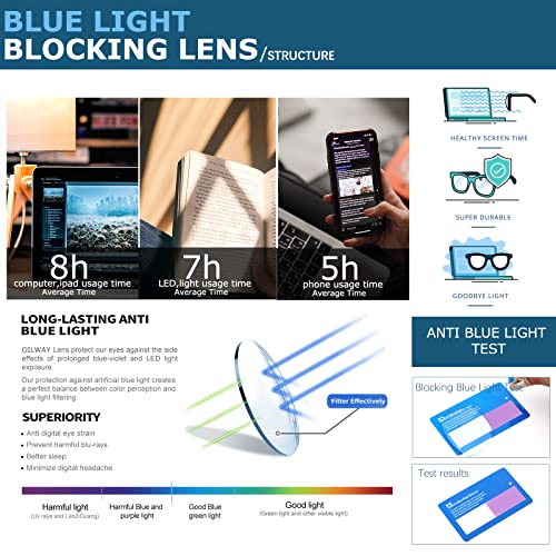 Stylish Blue-Light Blocking Glasses for Screen Use