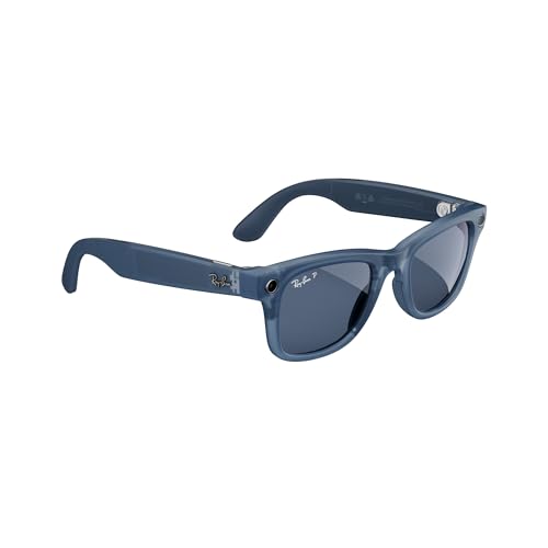 Meta Ray-Ban Smart Glasses - Matte Blue Style