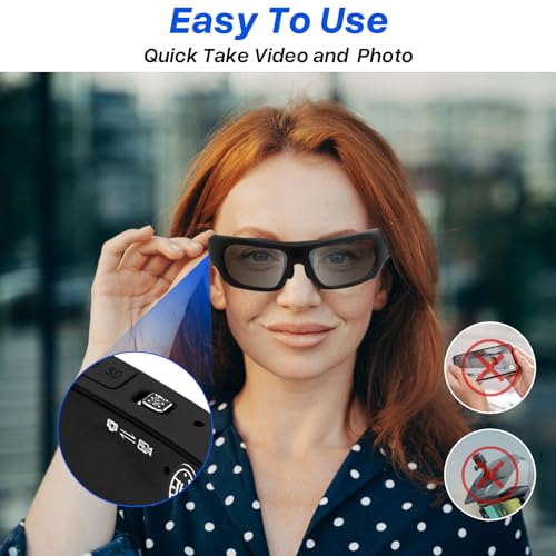 4K HD Camera Sunglasses with Polarized Lenses