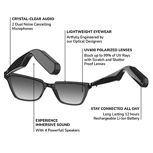 Lucyd Nebula Smart Glasses with Noise-Canceling Mics