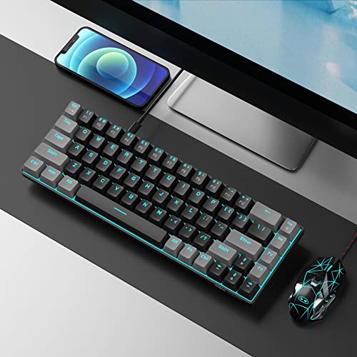 MageGee Compact 60% Mechanical Gaming Keyboard - LED