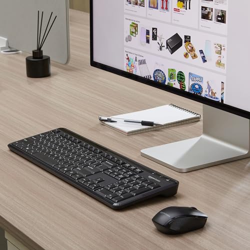 Wireless Keyboard and Mouse Combo, Quiet and Compact