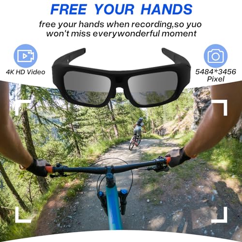 4K HD Camera Sunglasses with Polarized Lenses