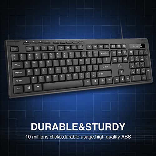 Rii RK907 Ultra-Slim USB Keyboard for Mac/PC