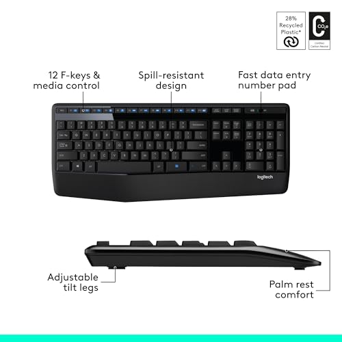 Logitech MK345 Wireless Keyboard and Mouse Combo