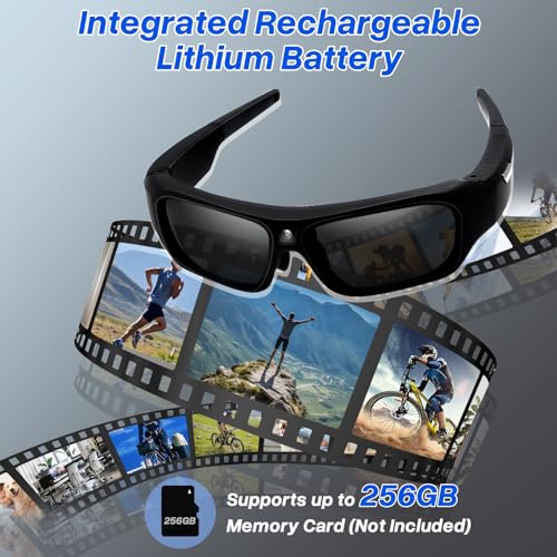 4K HD Camera Sunglasses with Polarized Lenses