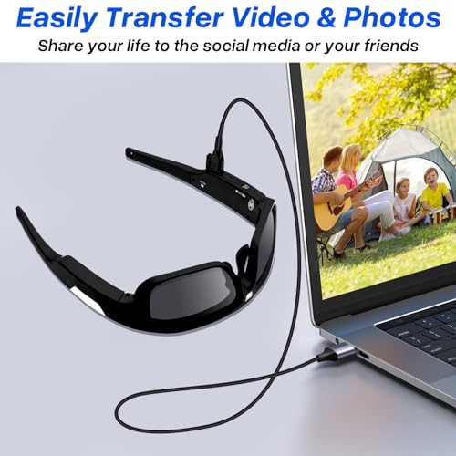 4K HD Camera Sunglasses with Polarized Lenses