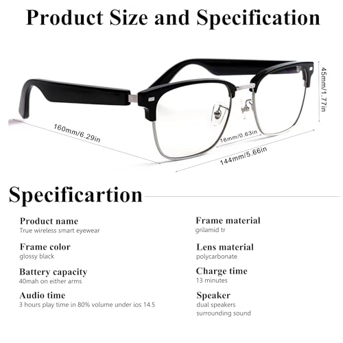 Delhi Tornado Bluetooth Audio Smart Glasses for All