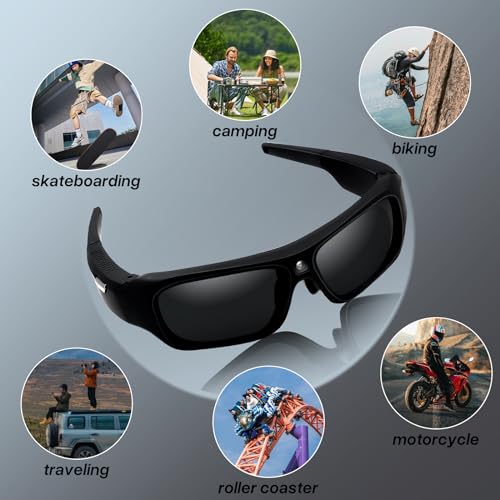 4K HD Camera Sunglasses with Polarized Lenses