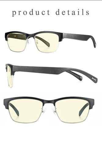 Bluetooth Audio Glasses with Anti-Blue Light Technology