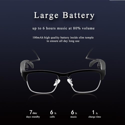 Bluetooth Smart Glasses with Microphone and Anti-Blue Light