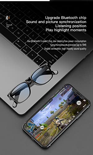 HUOSUC Smart Audio Glasses with Anti-Blue Light