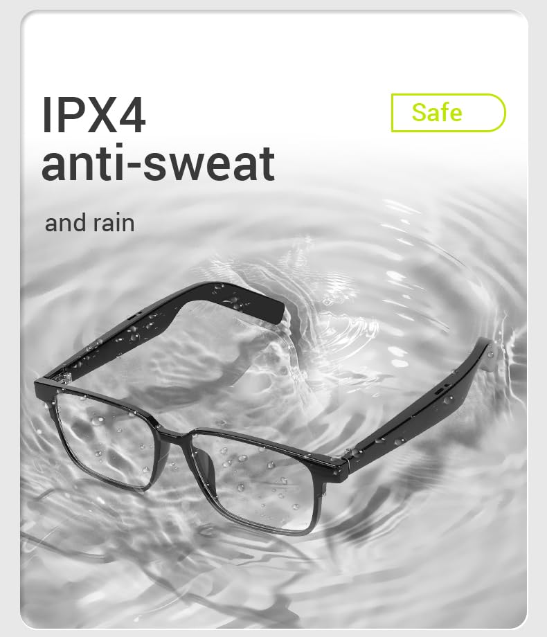 BOCHENGVR Smart Audio Bluetooth Glasses with Lenses