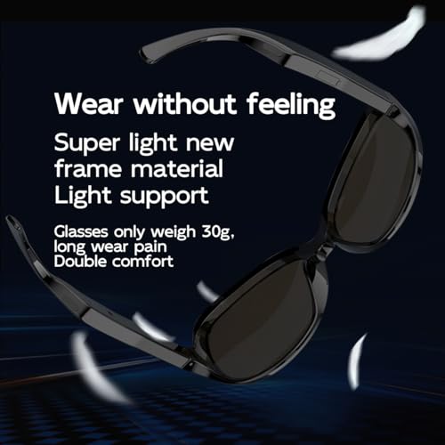 Smart Bluetooth Audio Glasses with Mic & Speaker