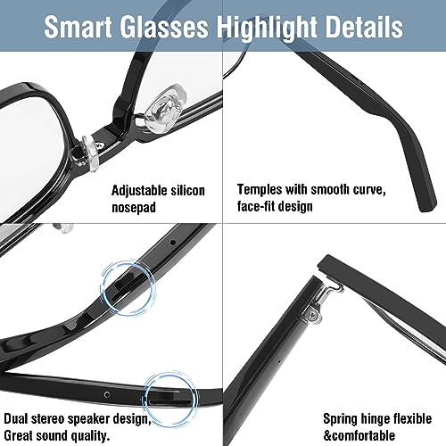 YUXIMAOYI Bluetooth Audio Smart Glasses for All