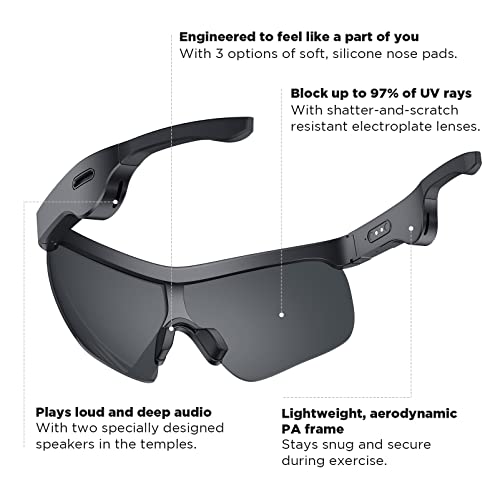 Smart Audio Sports Sunglasses with Bluetooth Connectivity