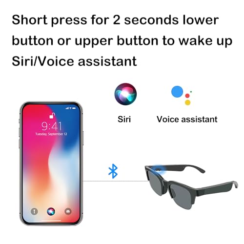 RERBO Smart Bluetooth Audio Sunglasses with Mic