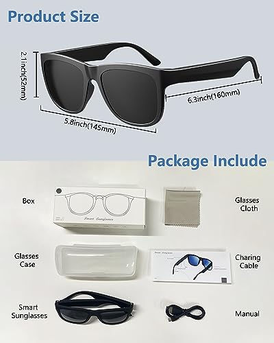 Deoynut Bluetooth Smart Sunglasses with Audio