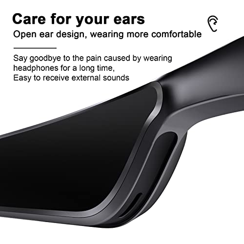 KONLEYA Voice-Control Bluetooth Sunglasses with Music & Calls