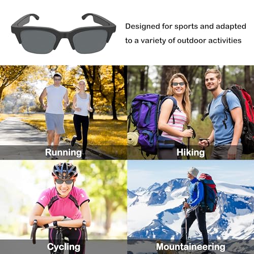 RERBO Smart Bluetooth Audio Sunglasses with Mic