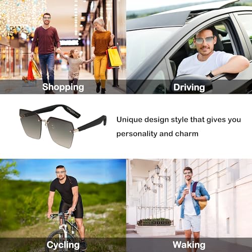 KONLEYA Bluetooth Smart Glasses with Gradient Lens