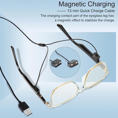 Smart Bluetooth Glasses with Speakers and Voice Assistant