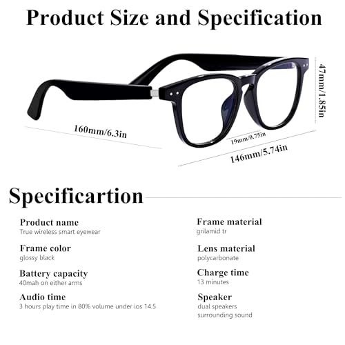 Delhi Tornado Smart Bluetooth Audio Glasses