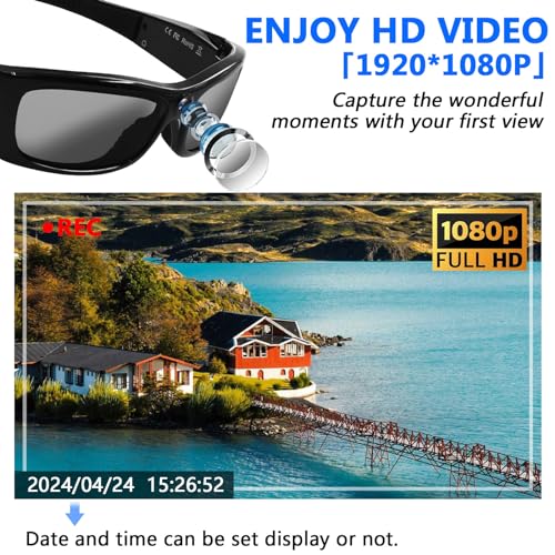 UYIKOO HD 1080P Bluetooth Camera Glasses