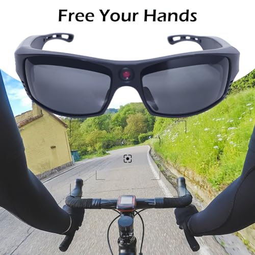 Smart Camera Glasses with Bluetooth and Speakers