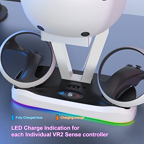 PS5 VR2 Fast Charger Dock with LED RGB Light