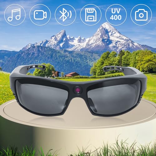 Smart Camera Glasses with Bluetooth and Speakers