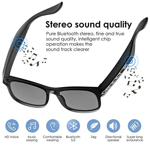 Bluetooth Smart Glasses with Open Ear Music