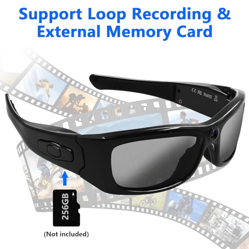 UYIKOO HD 1080P Bluetooth Camera Glasses