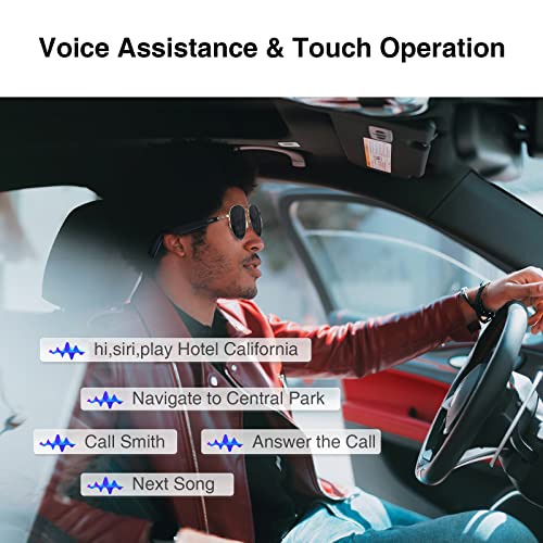 Smart Bluetooth Sunglasses with Voice Control & Music