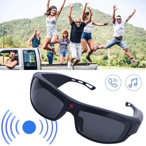 Smart Camera Glasses with Bluetooth and Speakers