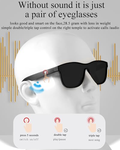 Smart Glasses with Bluetooth Audio and Mic