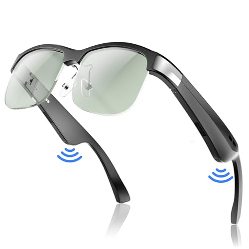 GAXABI Bluetooth Smart Glasses with Mic and Speakers