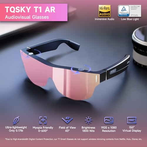 TQSKY T1 AR Smart Glasses for Ultimate Viewing