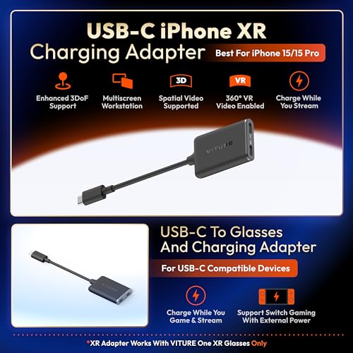 VITURE One iPhone 15 XR Glasses & Adapter