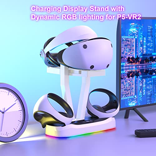 PS5 VR2 Fast Charger Dock with LED RGB Light