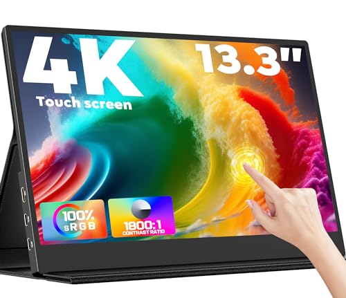 KEEPTIME 13.3" 4K Touchscreen Portable Monitor